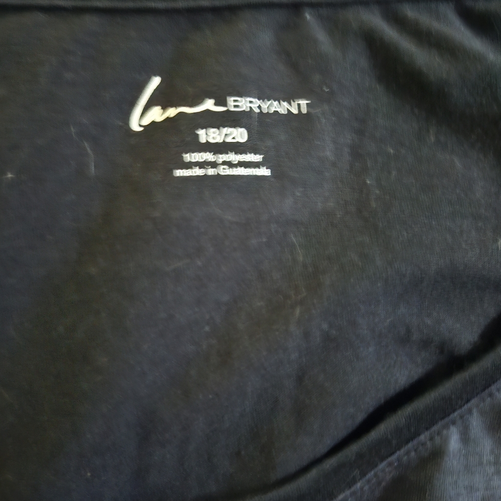 Lane Bryant Black Graphic Tee